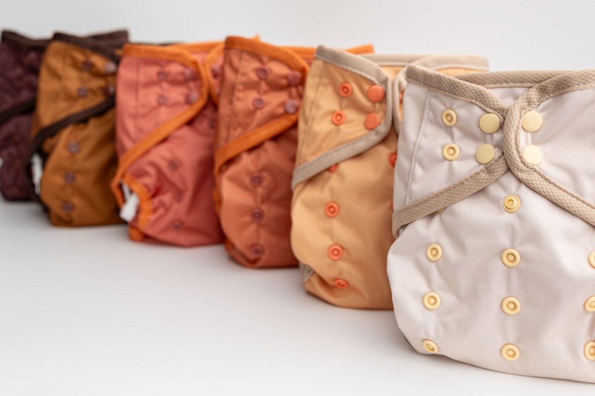 Umber - Warm Neutrals - Modern - Cloth - Diapers - Diaper Cover - Kinder Cloth Diaper Co. - Pittsburgh - Based - Small - Business - Woman - Owned
