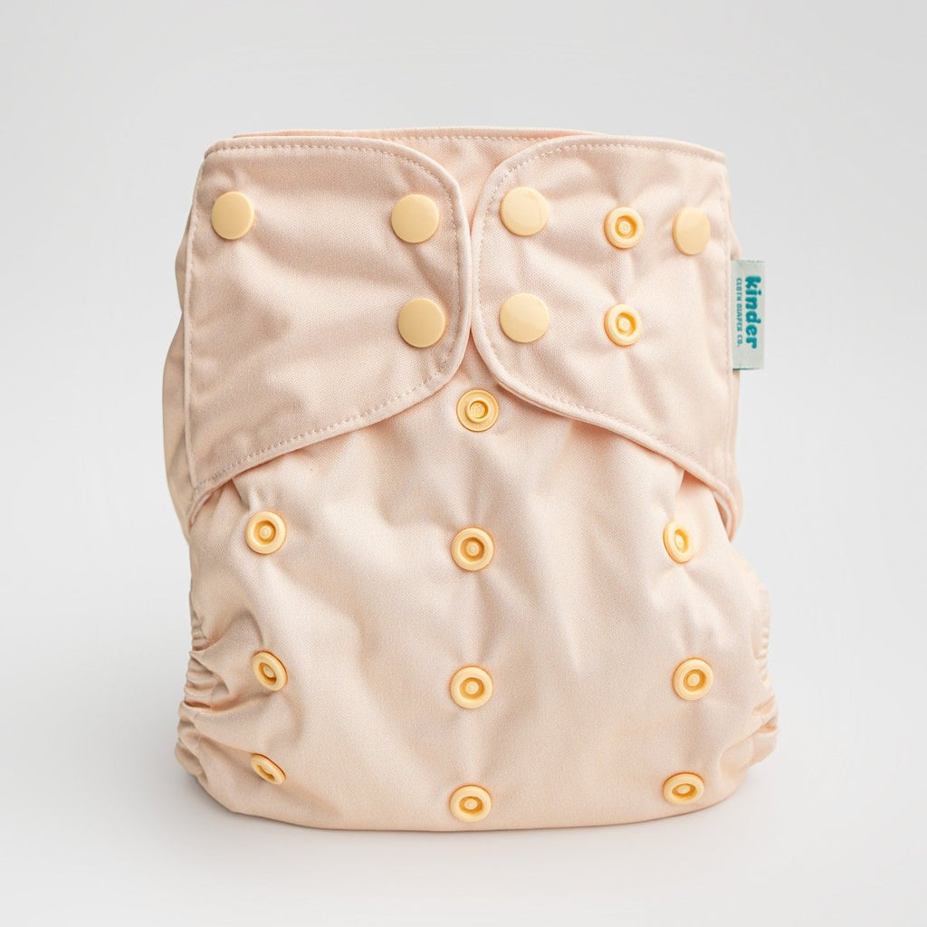 Vanilla - Modern - Cloth - Diapers - Pocket Diaper - Kinder Cloth Diaper Co. - Pittsburgh - Based - Small - Business - Woman - Owned