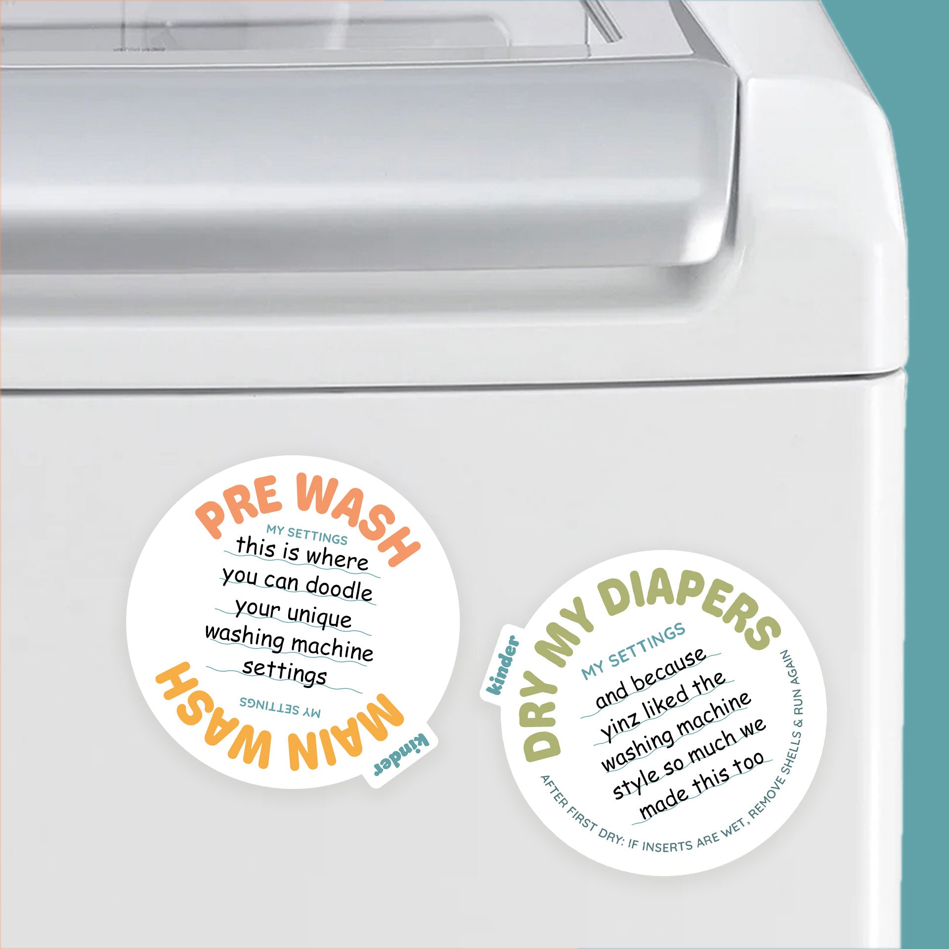 Wash Cycle Indicator Washing Machine Magnet