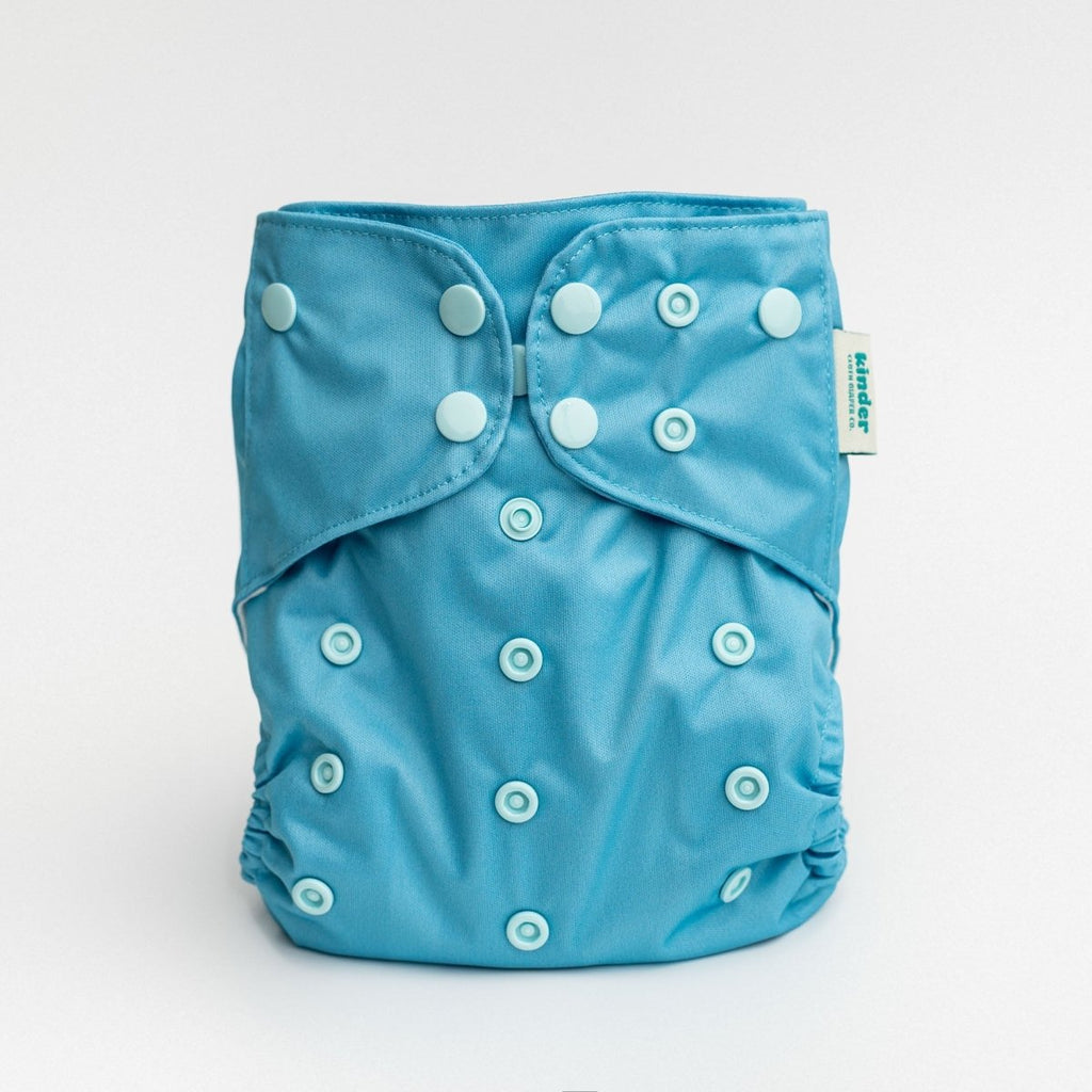 Solid Color: Essentials Pocket Cloth Diaper with Athletic Wicking Jersey, Grows with your Baby - Kinder Cloth Diaper Co. - 01 - 03 - 03 - modern reusable cloth diapers and more for birth to potty training - Pittsburgh Based Small Business