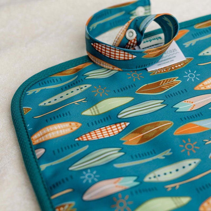 Wave Rider - Modern - Cloth - Diapers - Change Mat - Kinder Cloth Diaper Co. - Pittsburgh - Based - Small - Business - Woman - Owned