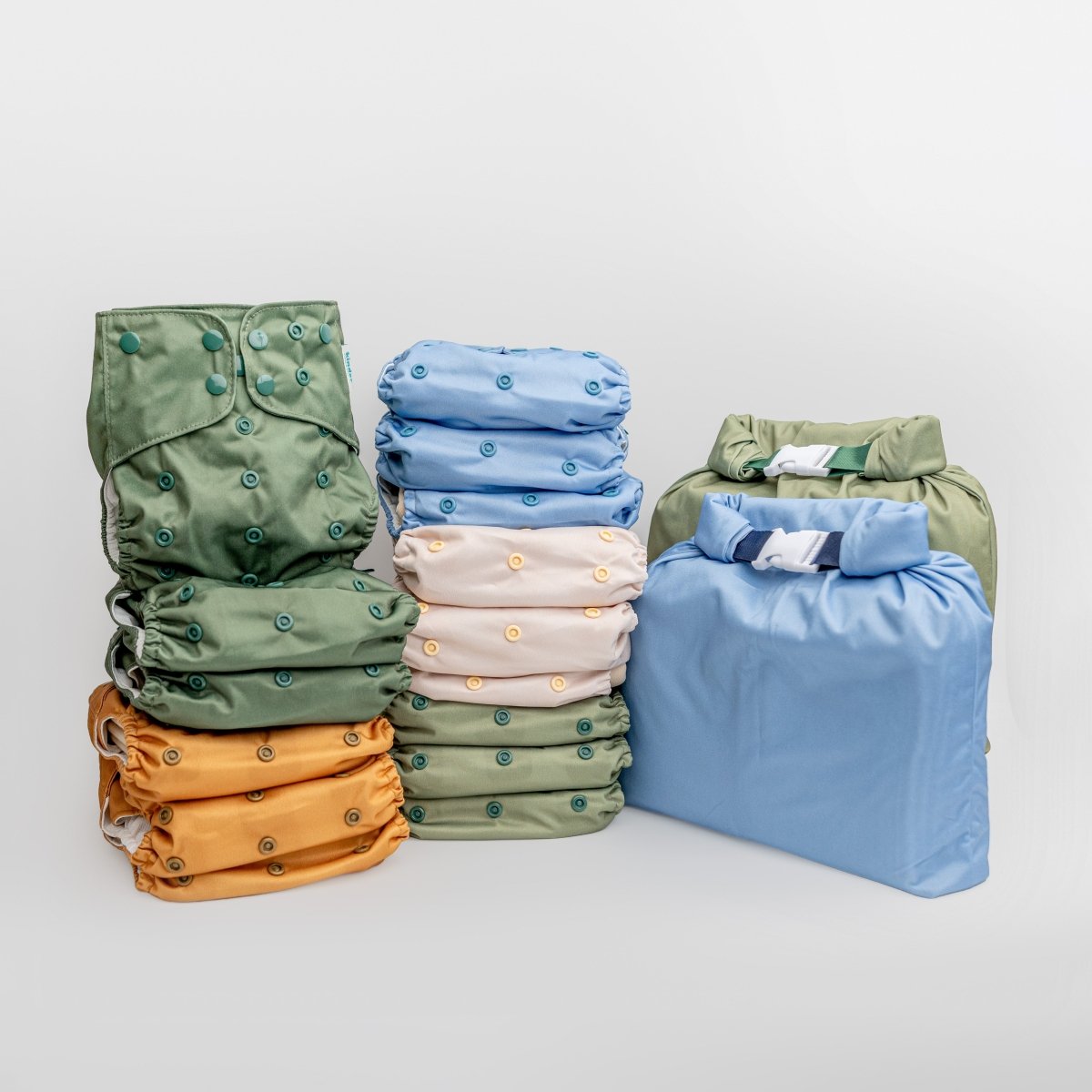 -Modern-Cloth-Diapers-New Parent Starter Bundle-Kinder Cloth Diaper Co.-Pittsburgh-Based-Small-Business-Woman-Owned