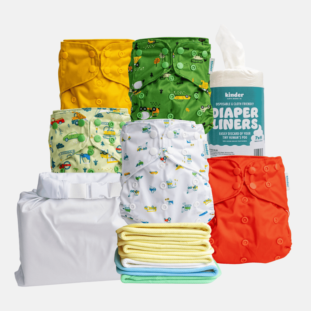  - Modern - Cloth - Diapers - New Parent Starter Bundle - Kinder Cloth Diaper Co. - Pittsburgh - Based - Small - Business - Woman - Owned