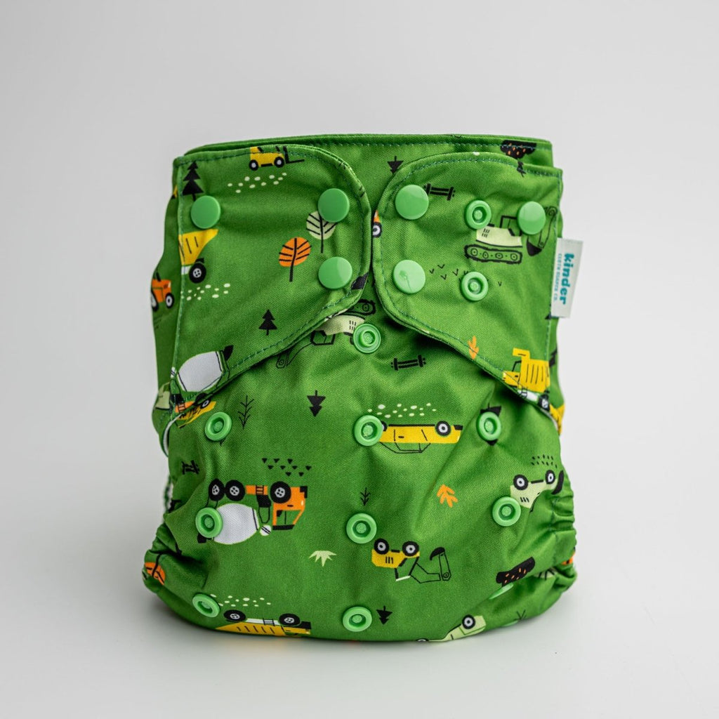 Wheely Cute - Modern - Cloth - Diapers - Pocket Diaper - Kinder Cloth Diaper Co. - Pittsburgh - Based - Small - Business - Woman - Owned