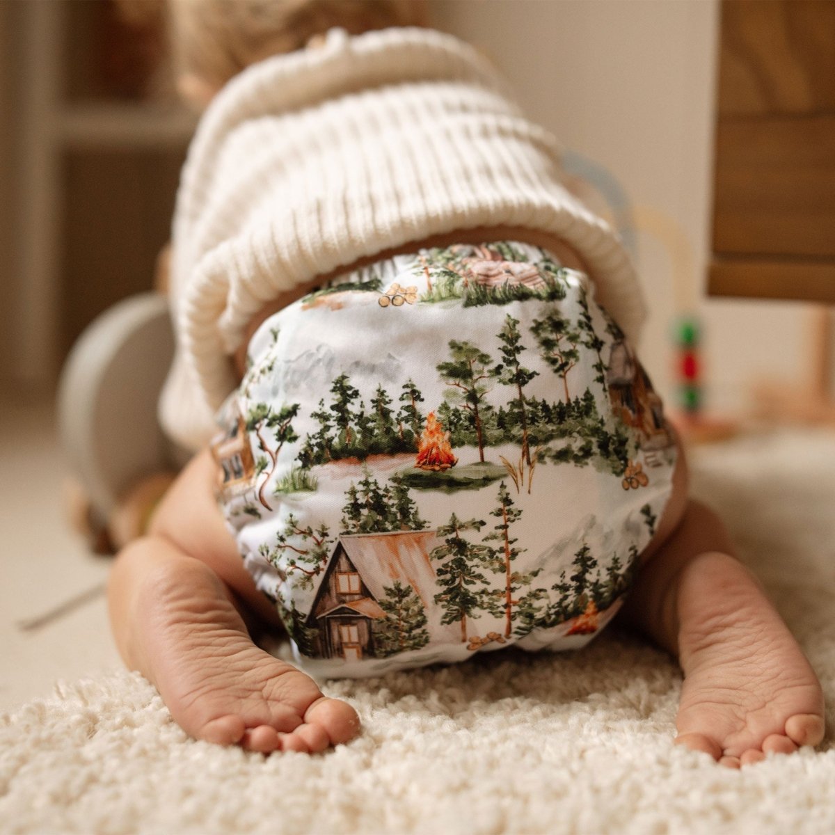 Nature: Essentials Pocket Cloth Diaper with Athletic Wicking Jersey, Grows with your Baby - Kinder Cloth Diaper Co. - 29 - 02 - 03 - modern reusable cloth diapers and more for birth to potty training - Pittsburgh Based Small Business