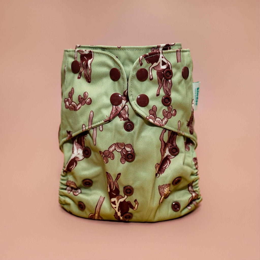 Wild Horses by Bree Brennan - Modern - Cloth - Diapers - Pocket Diaper - Kinder Cloth Diaper Co. - Pittsburgh - Based - Small - Business - Woman - Owned