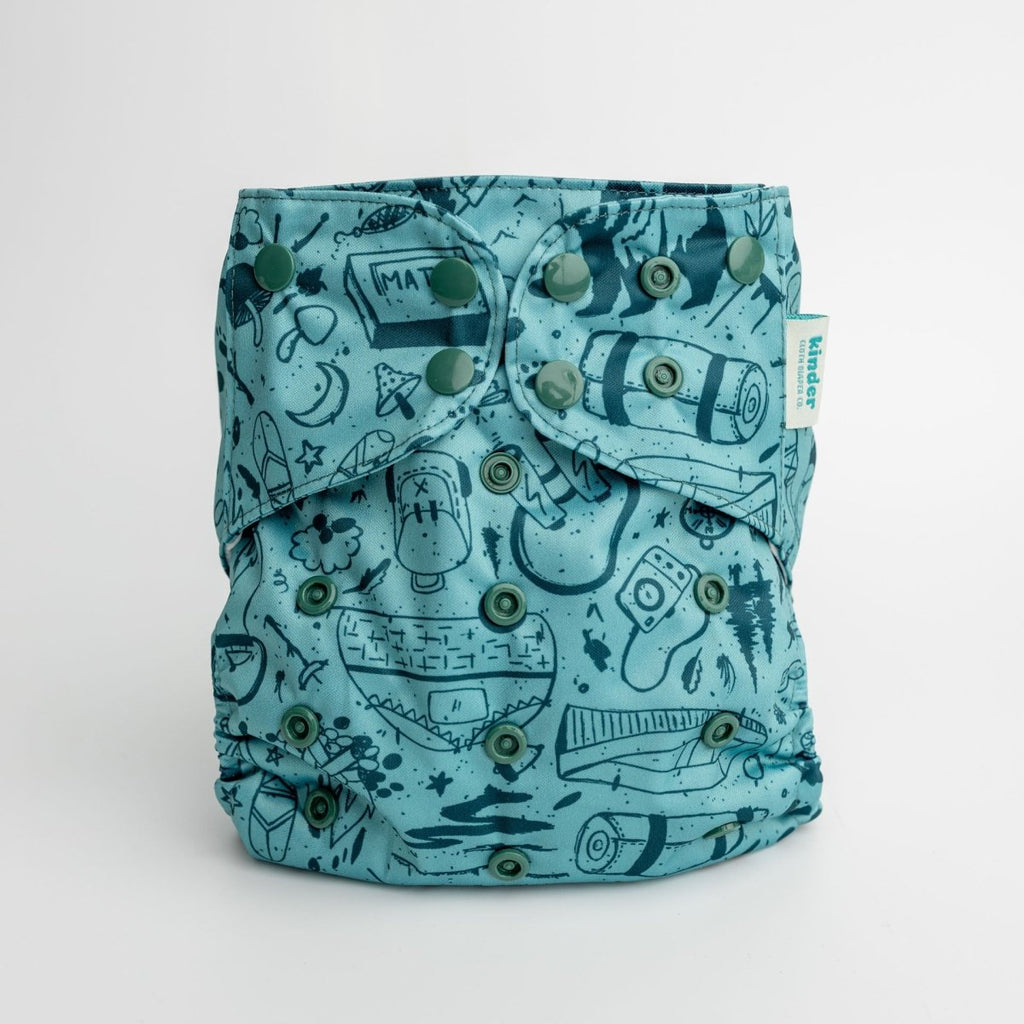 Wilderness Wonderland - Modern - Cloth - Diapers - Pocket Diaper - Kinder Cloth Diaper Co. - Pittsburgh - Based - Small - Business - Woman - Owned