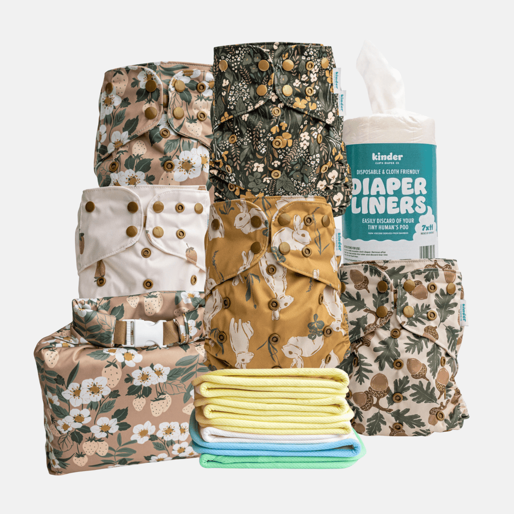  - Modern - Cloth - Diapers - New Parent Starter Bundle - Kinder Cloth Diaper Co. - Pittsburgh - Based - Small - Business - Woman - Owned