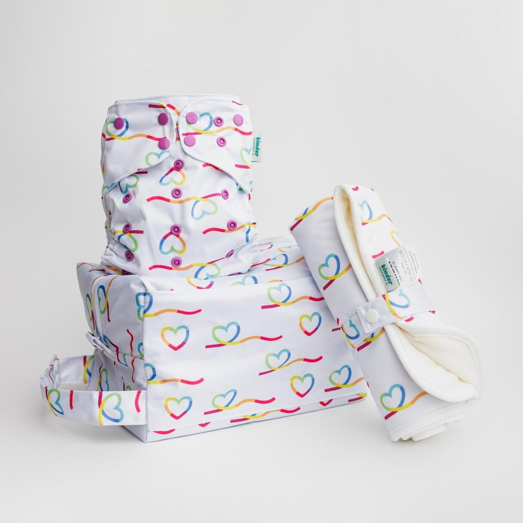 With Love - Modern - Cloth - Diapers - Pocket Diaper - Kinder Cloth Diaper Co. - Pittsburgh - Based - Small - Business - Woman - Owned