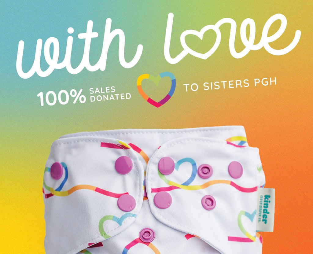With Love - Modern - Cloth - Diapers - Pocket Diaper - Kinder Cloth Diaper Co. - Pittsburgh - Based - Small - Business - Woman - Owned