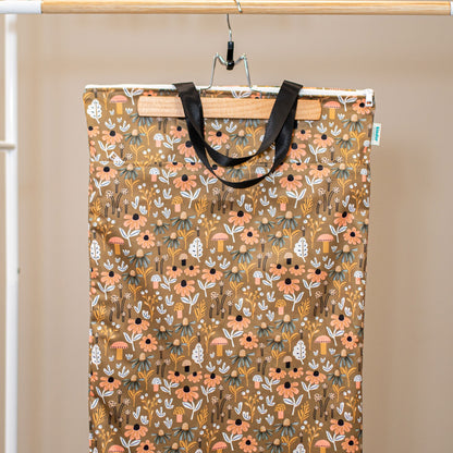 Patterned Large Zipper Hanging Wet Bag, Laundry Bag with Handles