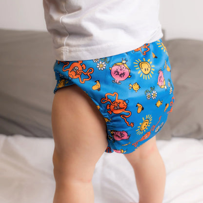 licensed character print cloth diapers monarch Australia kinder cloth diapers fun smile bold