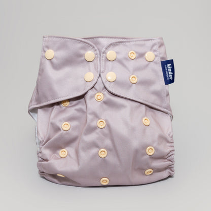 Modern Reusable Cloth Pocket Diaper Solid Color AWJ Mesh Tummy Panel Sand Brown Tan Beige