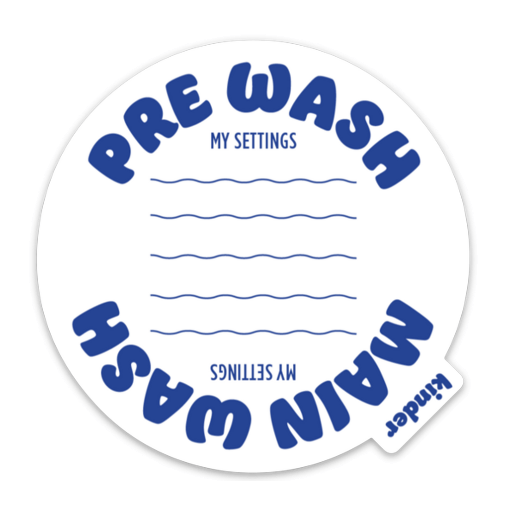 Wash Cycle Indicator Washing Machine Magnet 2.0  Kinder Cloth Diaper Co. modern cloth diapers designed to fit from birth to toddlerhood.