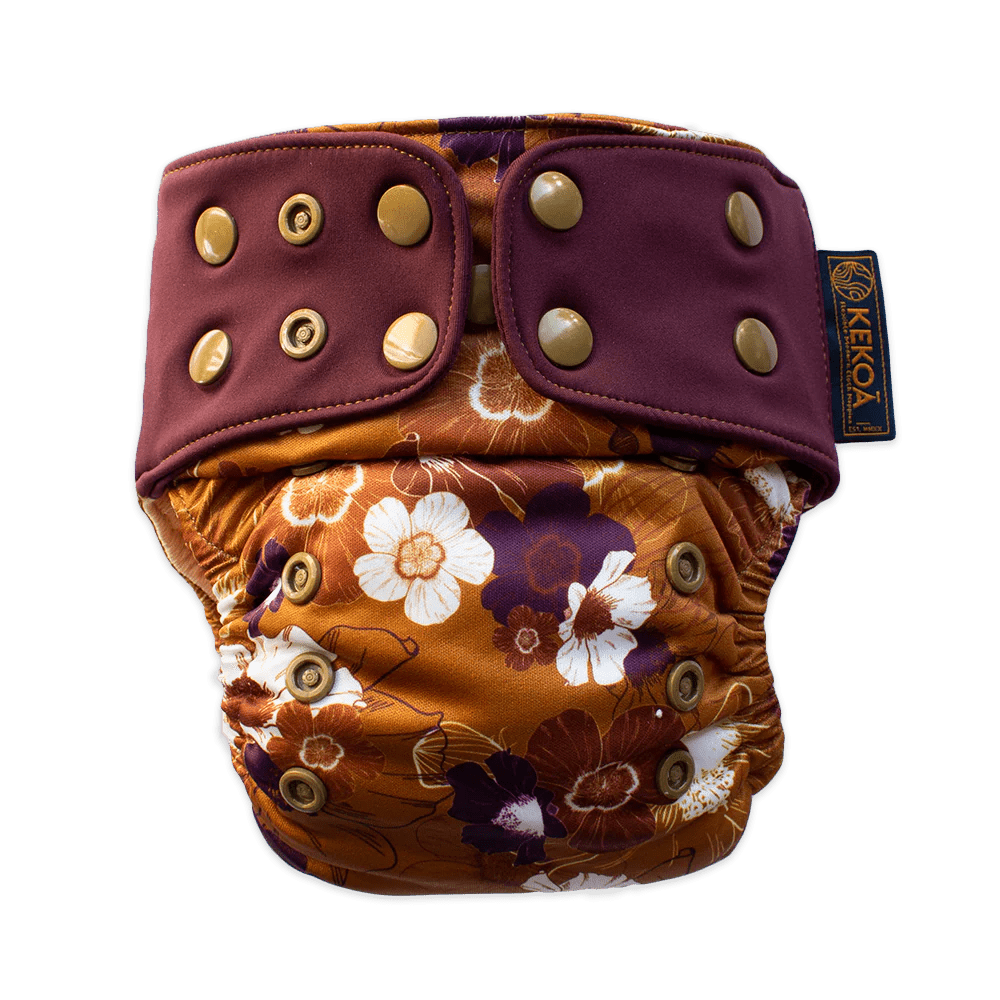 Kekoa: Premium Hybrid One Size Nappy 6 - 42 pounds - Kinder Cloth Diaper Co. - 14 - 06 - 02C - modern reusable cloth diapers and more for birth to potty training - Pittsburgh Based Small Business