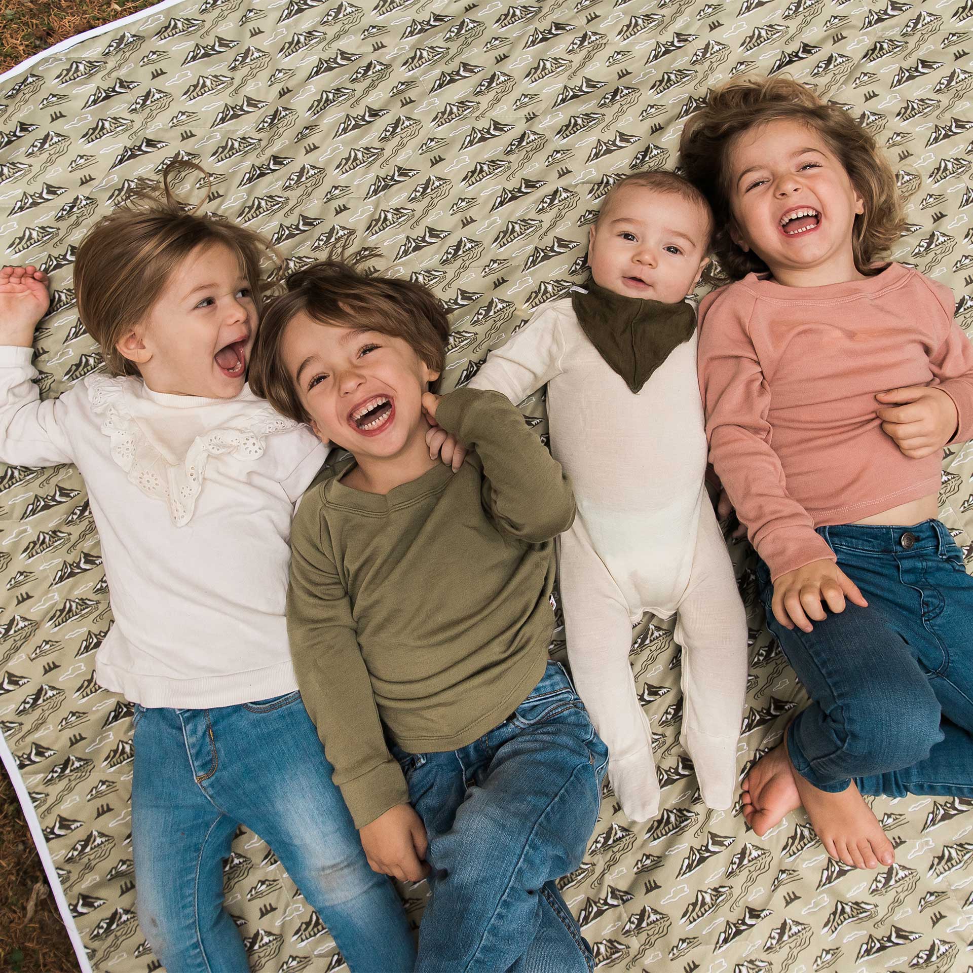 Anywhere Adventure Play Mat, Featuring Quilted Wipeable Machine Washable Fabric