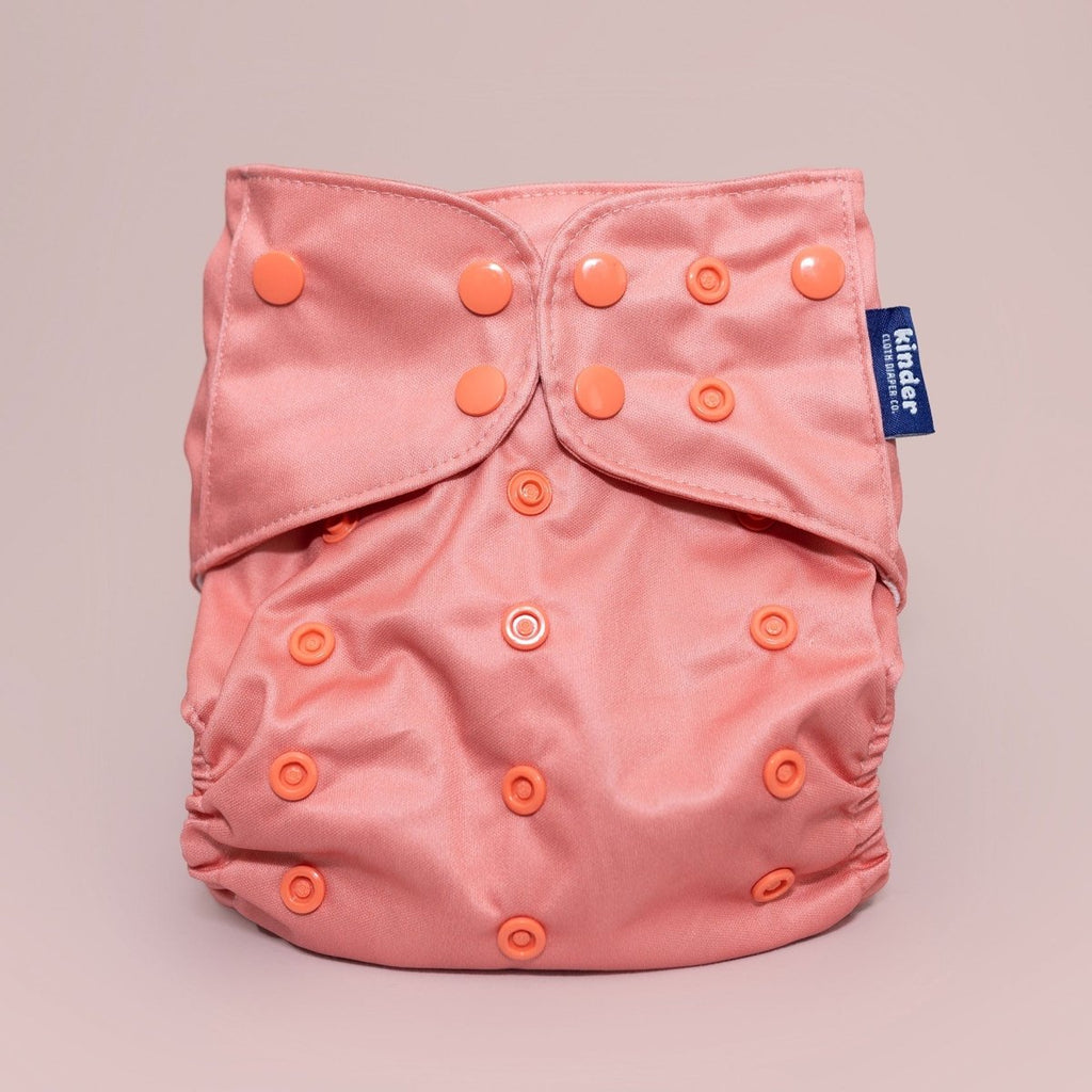 Solid Color: Essentials Pocket Cloth Diaper with Athletic Wicking Jersey, Grows with your Baby - Kinder Cloth Diaper Co. - 01 - 04 - 02 - modern reusable cloth diapers and more for birth to potty training - Pittsburgh Based Small Business