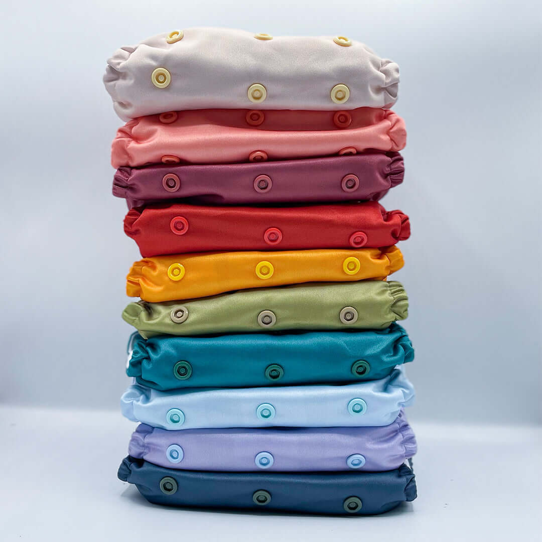 Solid Color: Essentials Pocket Cloth Diaper with Athletic Wicking Jersey, Grows with your Baby - Kinder Cloth Diaper Co. - 01 - 05 - 05 - modern reusable cloth diapers and more for birth to potty training - Pittsburgh Based Small Business
