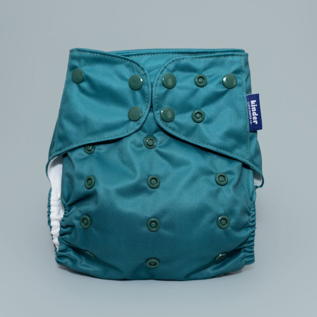 Solid Color: Essentials Pocket Cloth Diaper with Athletic Wicking Jersey, Grows with your Baby - Kinder Cloth Diaper Co. - 01 - 05 - 03 - modern reusable cloth diapers and more for birth to potty training - Pittsburgh Based Small Business